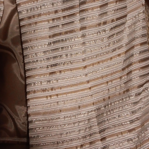 Xscape Women Gold Striped Formal Dressy Jacket NWT Size10 - Picture 6 of 12